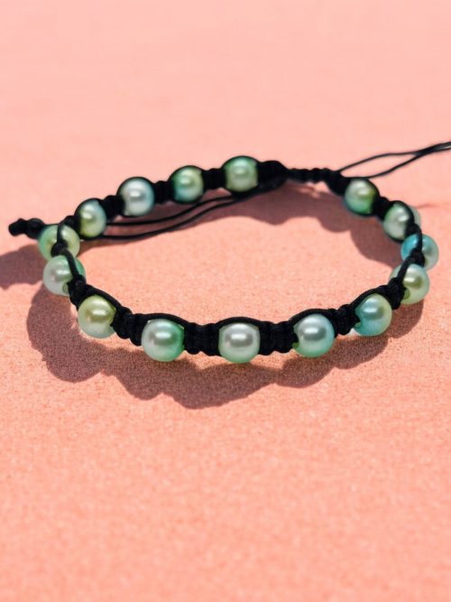 Bracelet style shamballa  Vert