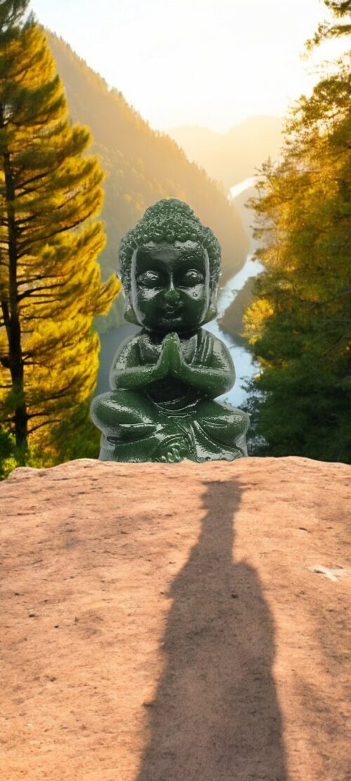 Bouddha vert foncé