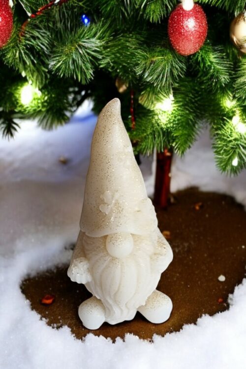 Gnome blanc pailleté