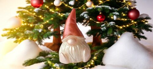 Grand gnome chapeau rouge