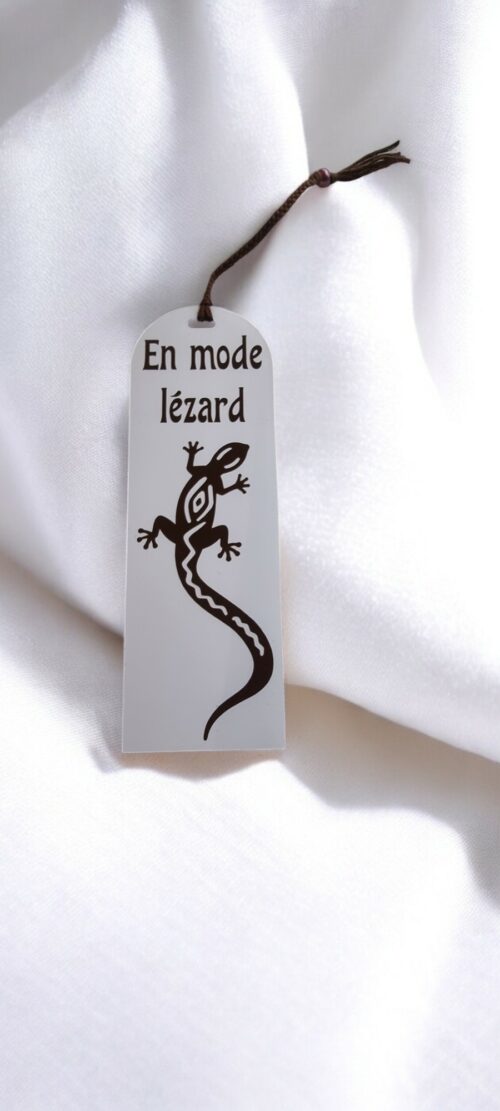 Marque page "En mode lézard"