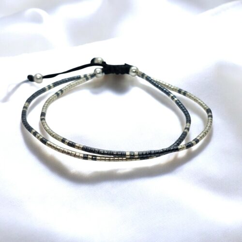 Bracelet macramé fait main, bracelet perles, bracelet artisanal, bijoux faits main, bracelet macramé femme, Tressana bijoux, bracelet tissé main, bijou macramé créateur