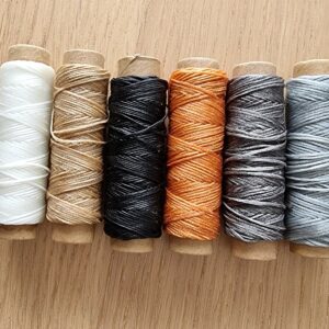 Lot fils de cordon ciré
