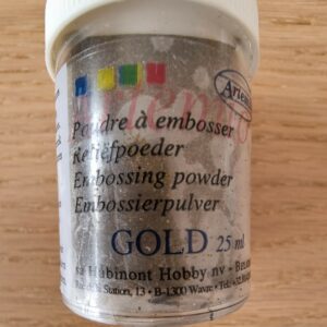 Poudre à embosser dorée