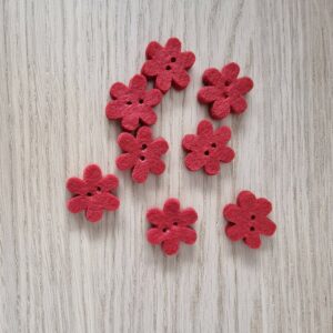 Lot 8 fleurs feutrine