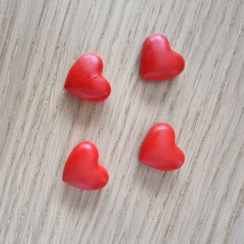 Lot de 4 coeurs en bois
