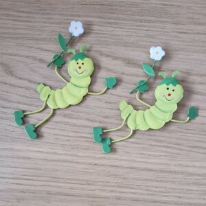 lot de 2 chenilles en fer