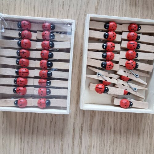 Lot 33 pinces coccinelle