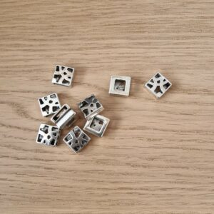 Lot 9 passants acier