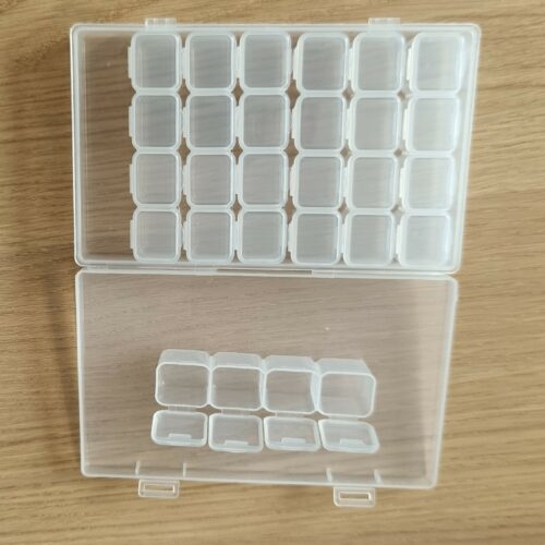 boite de rangement 28 compartiments blanches – Image 2