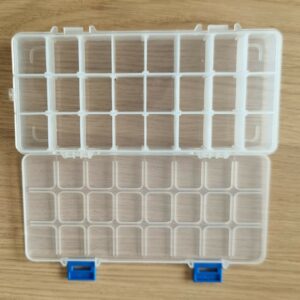 boite de rangement 24 compartiments blanches