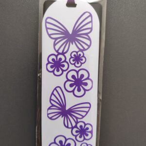 Pagéo papillons et fleurs violets