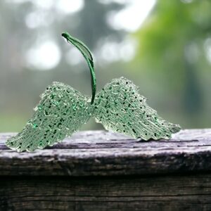 Angélia transparent paillettes vertes