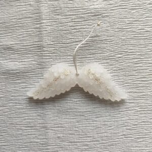 Angélia blanc paillettes dorées