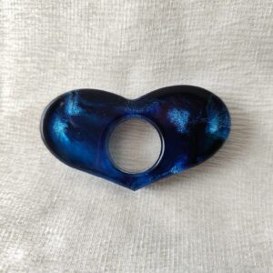 Lyra coeur bleu et blanc