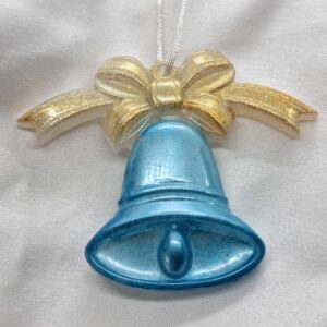 Sonélia double turquoise noeud doré