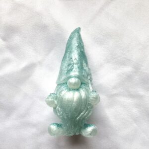 Petit veilleur blanc paillettes turquoises