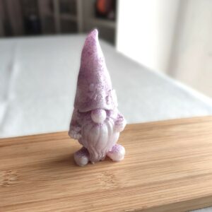 Petit veilleur blanc paillettes violettes