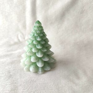 Arbélia blanc paillettes vertes