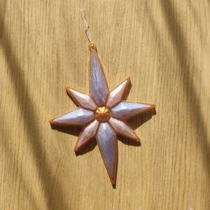 Etoile de Noël "Eclae" violet clair et foncé