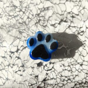 Magnet Pawpop bleu marbré