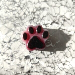 Magnet Pawpop rouge marbré