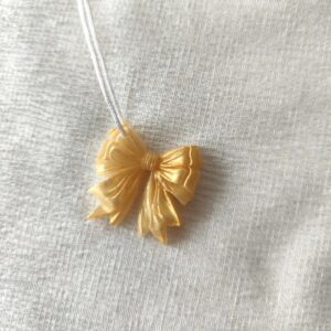 Nœud du bonheur jaune orange