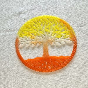 Racines célestes jaune orange