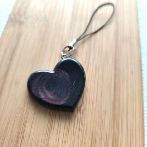 Coeur pop noir et rose