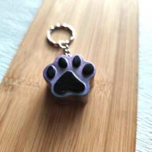 Porte clé "Pawpop" violet