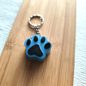 Porte clé "Pawpop" bleu
