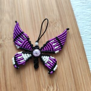 Porte clé "Éphém’Air" violet