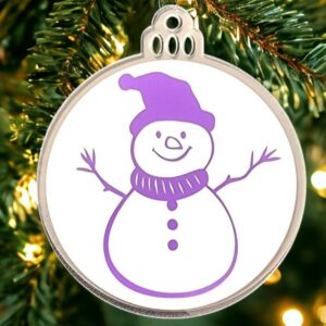 Acrynea bonhomme de neige violet