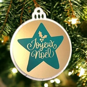 Acrynea Joyeux Noël étoile verte