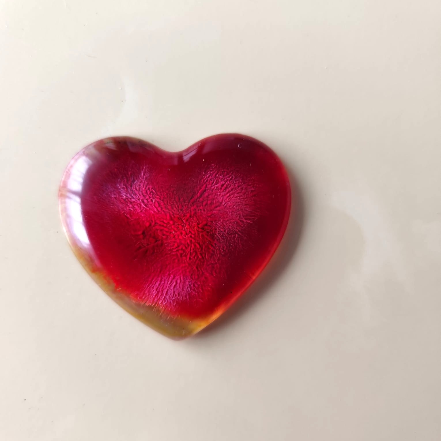 Magnet Coeurpop rose et rouge