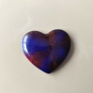 Magnet Coeurpop violet marron