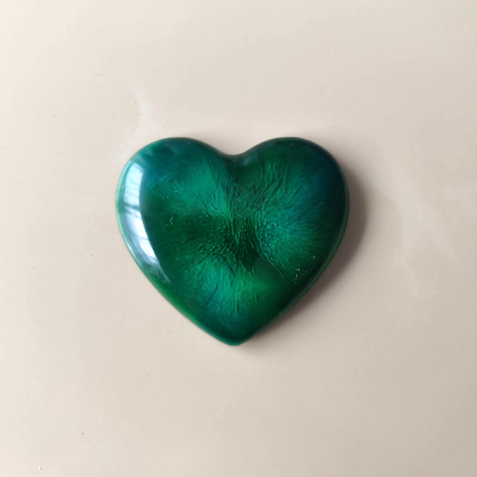 Magnet Coeurpop vert clair et foncé