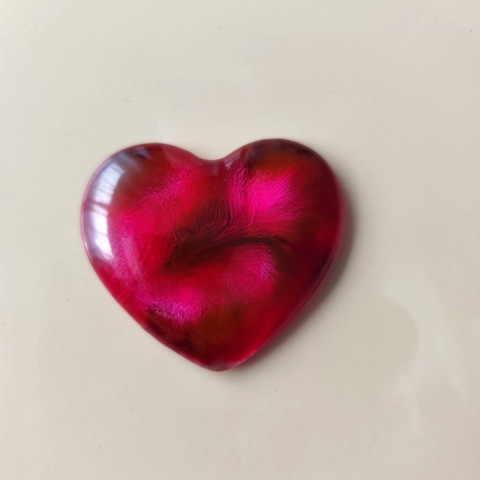 Magnet Coeurpop rouge fuschia