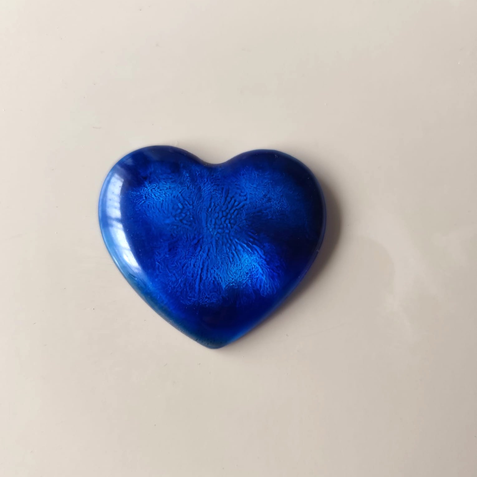 Magnet Coeurpop bleu et blanc